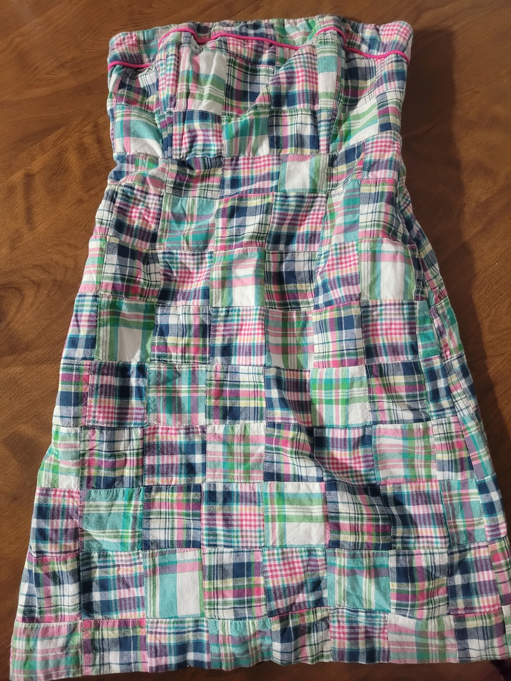 Vineyard Vines White Dress with Navy Trim